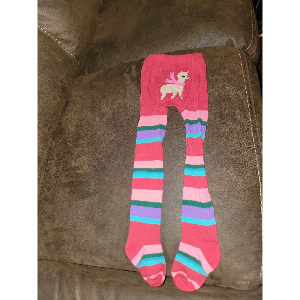 Crazy 8 cheery good friends holiday Christmas llama tights size 6 12 motnhs